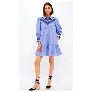 Tuckernuck Pomander Place Blue Seersucker Venice Dress